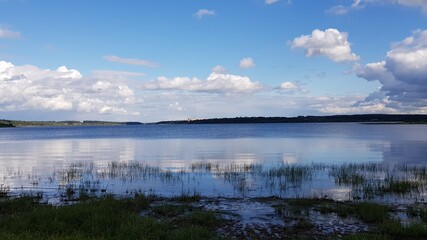 lake and clouds