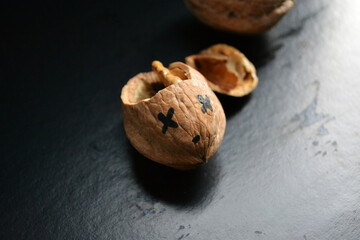 walnuts and nutcracker