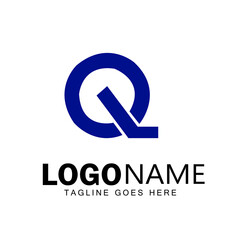 Q letter logo design & illustration vector art for print 
