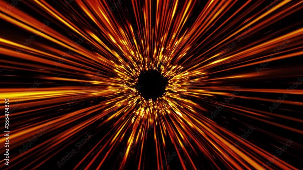Wall mural abstract slow motion beautiful fire starburst animation/ 4k animation of an abstract starburst firew