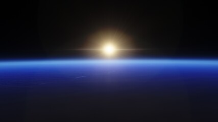 Cosmic landscape, beautiful science fiction wallpaper with endless deep space. 3D render