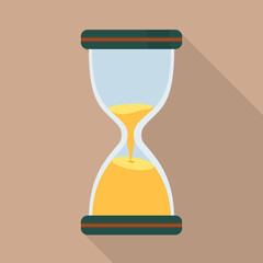Vector illustration of sandglass and timer logo. Graphic of sandglass and minute vector icon for stock.