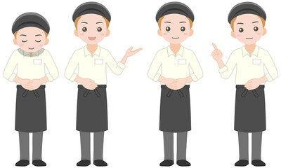 カフェ男性店員