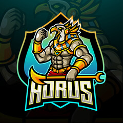 The lord of horus esport logo. mascot logo design