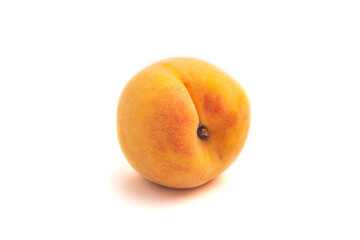 ripe apricot isolated on white background