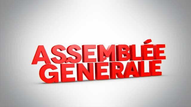 assembl&eacute;e g&eacute;n&eacute;rale 3D rouge