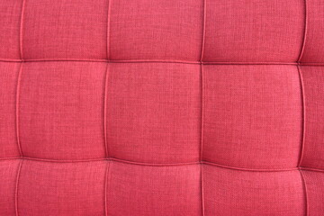 red leather sofa