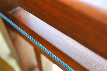 close up of a wooden chair