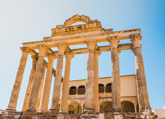 Mérida, Spain The Temple of Diana is  The Roman Forum an archaeological area in Mérida, Spain.