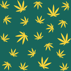 seamless pattern with yellow flowers