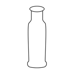 Bottle sunflower oil vector icon.Line vector icon isolated on white background bottle sunflower oil.