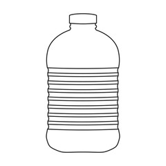 Bottle sunflower oil vector icon.Line vector icon isolated on white background bottle sunflower oil.