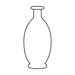 Bottle sunflower oil vector icon.Line vector icon isolated on white background bottle sunflower oil.