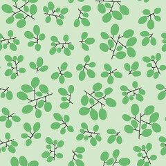 Vector doodle fruit pattern in green. Simple grapes made into repeat. Great for background, wallpaper, wrapping paper, packaging, fashion.