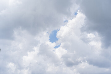 blue sky and white cloud