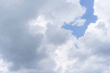 blue sky and white cloud