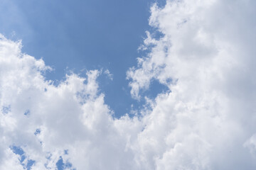 blue sky and white cloud