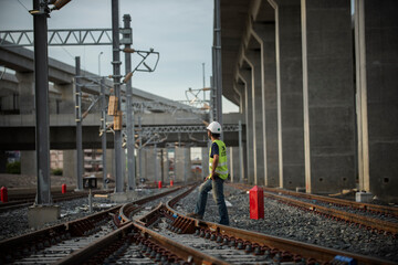 workers on the railway