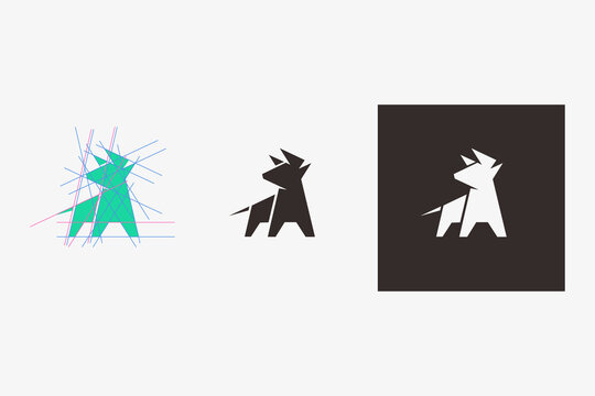 vector logo bull or bison
