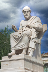 Fototapeta na wymiar Greek Philosopher Plato statue
