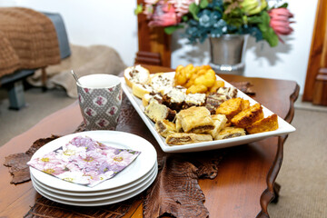 Tea time on a farm with koeksusters