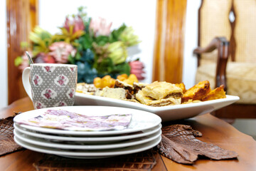 Tea time on a farm with koeksusters