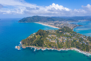 Aerial view of Pauanui at New Zealand - obrazy, fototapety, plakaty