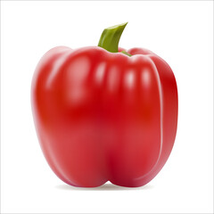 Fresh ripe red sweet pepper