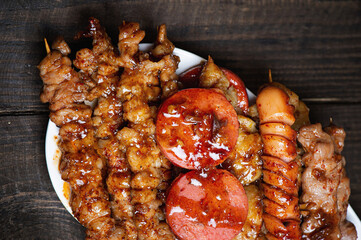 Hwa Jiao (Mha-La) Grilled of Many kinds of meat Topped with mha la sauce