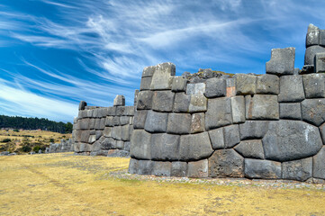 Saqsaywaman Inca ruins in Cusco, Peru