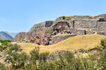 Fototapeta premium Saqsaywaman Inca ruins in Cusco, Peru