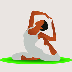 girl doing yoga
