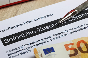 Symbolbild Corona Soforthilfe