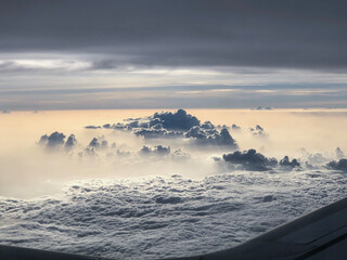 Cloud from a plane view.