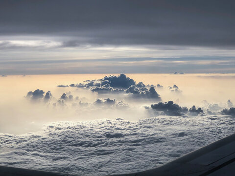 Cloud from a plane view.