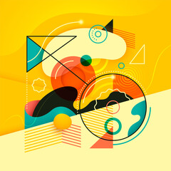 Colorful abstract composition. Vector illustration.