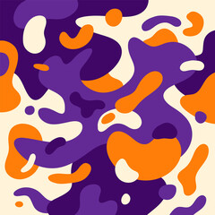 Naklejka na ściany i meble Fluid abstraction in color. Vector illustration.