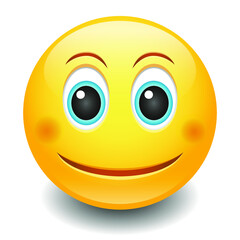 Emoji Smiley Face Vector Design Art. Illustration Gradient Icon.