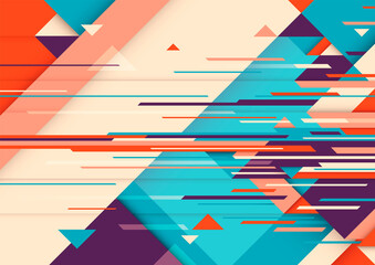 Geometric abstraction in futuristic style. Vector illustration.