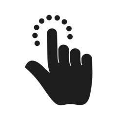 Hand Touch icon vector. Touch icon vector