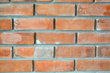 Fototapeta premium Closed up red brick wall