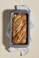 Just baked handmade banana bread