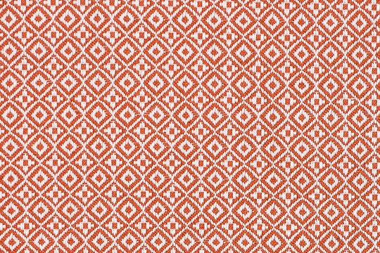 Burnt orange cotton fabric texture for curtains, cushions, upholstery