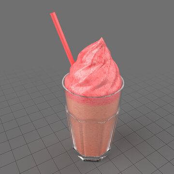 Milkshake in glass