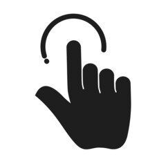 Hand Touch icon vector. Touch icon vector
