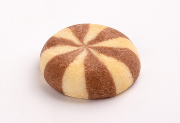 Cookies with Chocolate Filling. Isolated on background. Clipping path