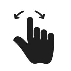 Hand Touch icon vector. Touch icon vector