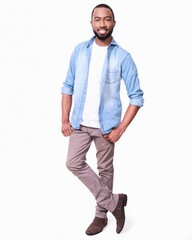 Fototapeta premium black young man model pose