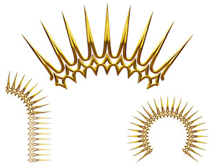 Ornament. Curved segment with ninety degree angle. Combinable with a straight or fourtyfive degree version. Search term shine