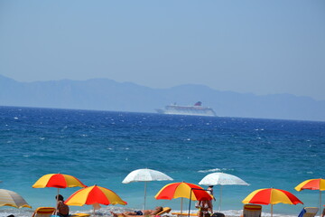 Croatia sea view with a yacht © Elisa
